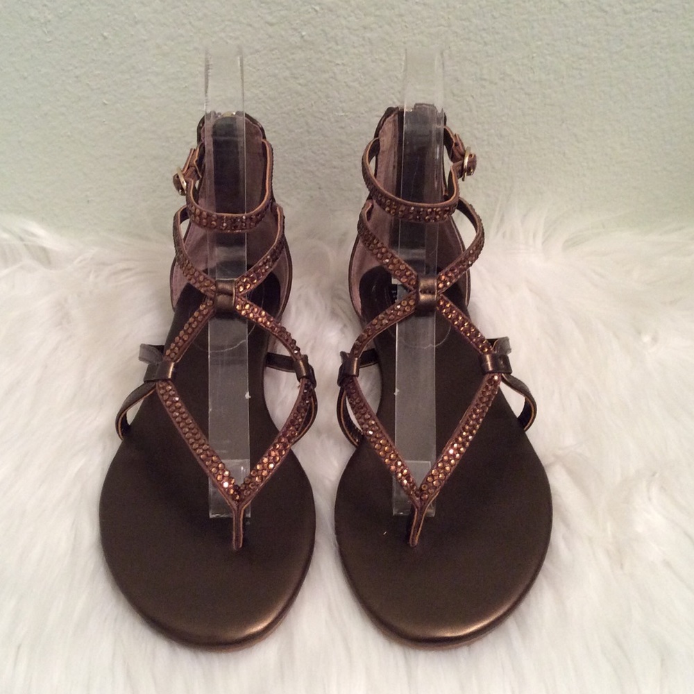 White House Black Market Brown Sandals